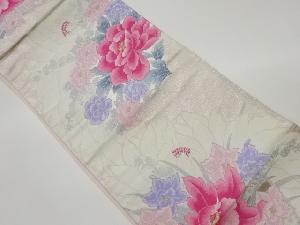 花々模様織出し袋帯